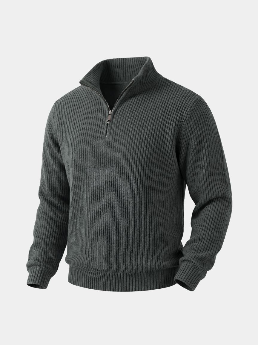 Classic Highland Quarter-Zip Sweater - Cross &amp; Crown