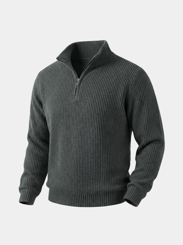 Classic Highland Quarter-Zip Sweater - Cross &amp; Crown