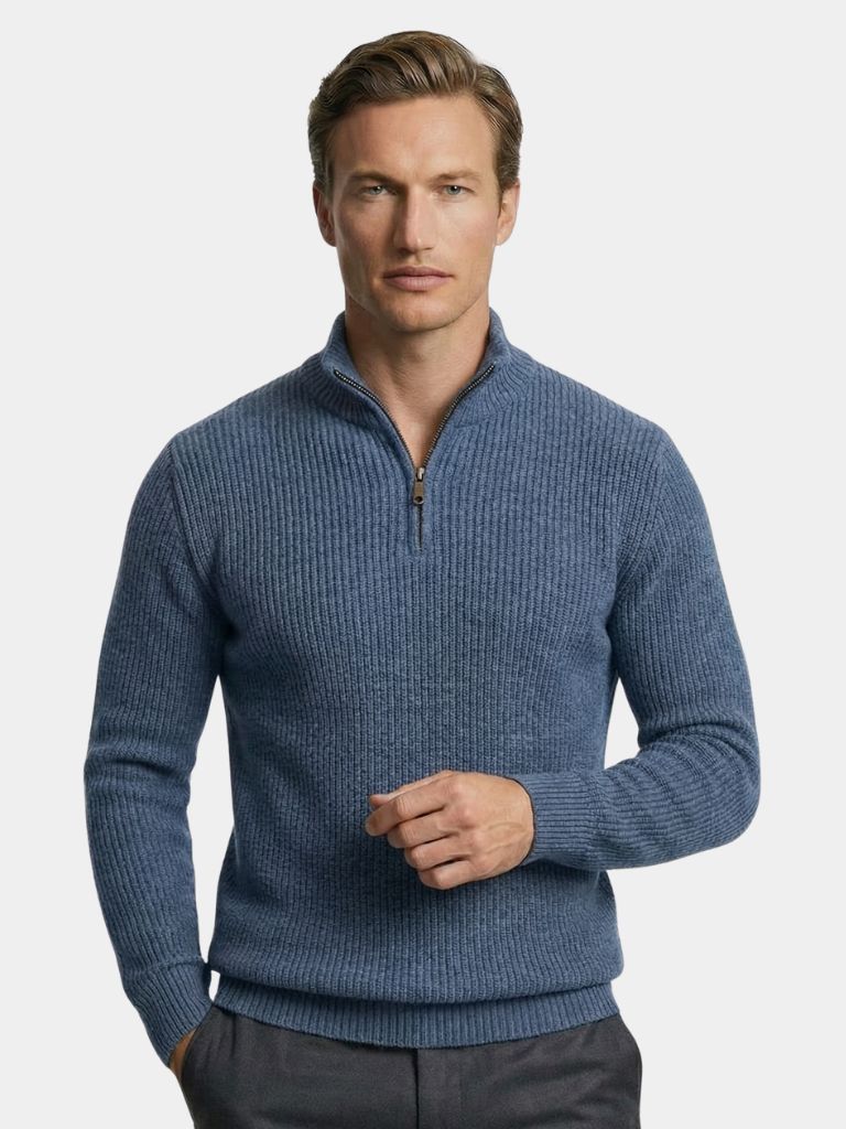 Classic Highland Quarter-Zip Sweater - Cross &amp; Crown