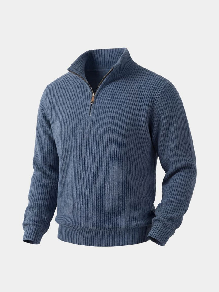 Classic Highland Quarter-Zip Sweater - Cross &amp; Crown