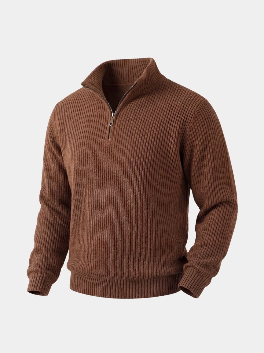 Classic Highland Quarter-Zip Sweater - Cross &amp; Crown