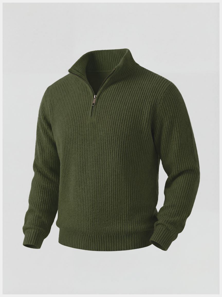 Classic Highland Quarter-Zip Sweater - Cross &amp; Crown